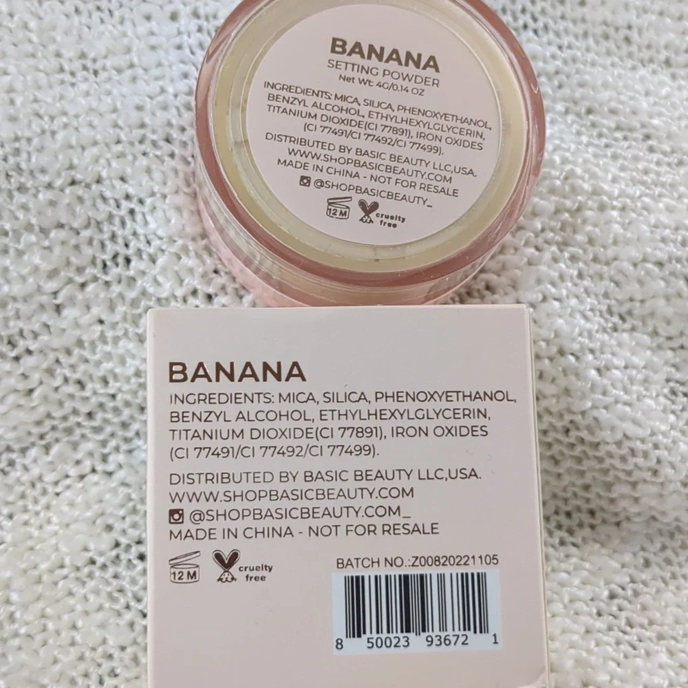 Basic Beauty Setting Powder in Banana, 4g/0.14oz